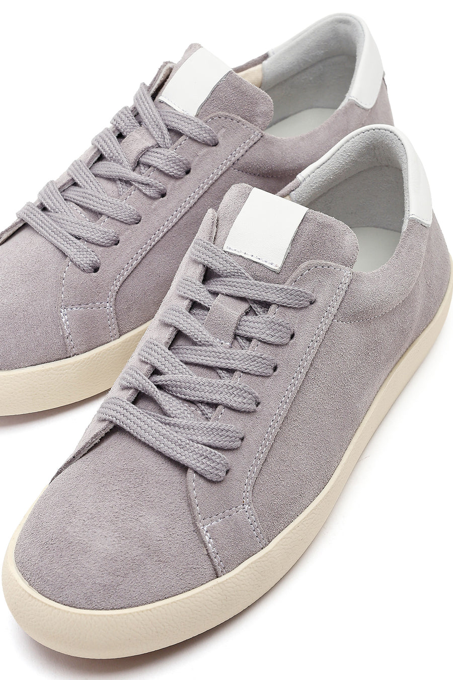Kadın Gri Bağcıklı Süet Deri Sneaker