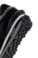Alberto Guardiani Women's Black Wen Leather Thick Soled Sneaker | Derimod