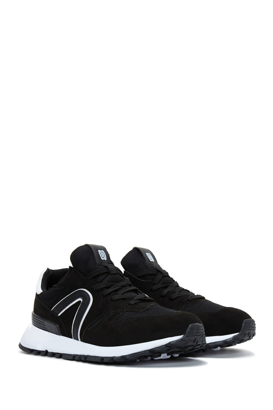 Men's Black Suede Leather Sneaker