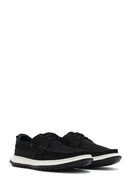 Men's Black Lace-Up Nubuck Leather Casual Shoes | Derimod