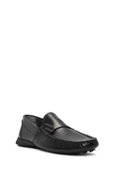 Erkek Siyah Deri Casual Loafer | Derimod