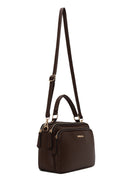 Woman Brown Long-Strap Crossbody Bag | Derimod