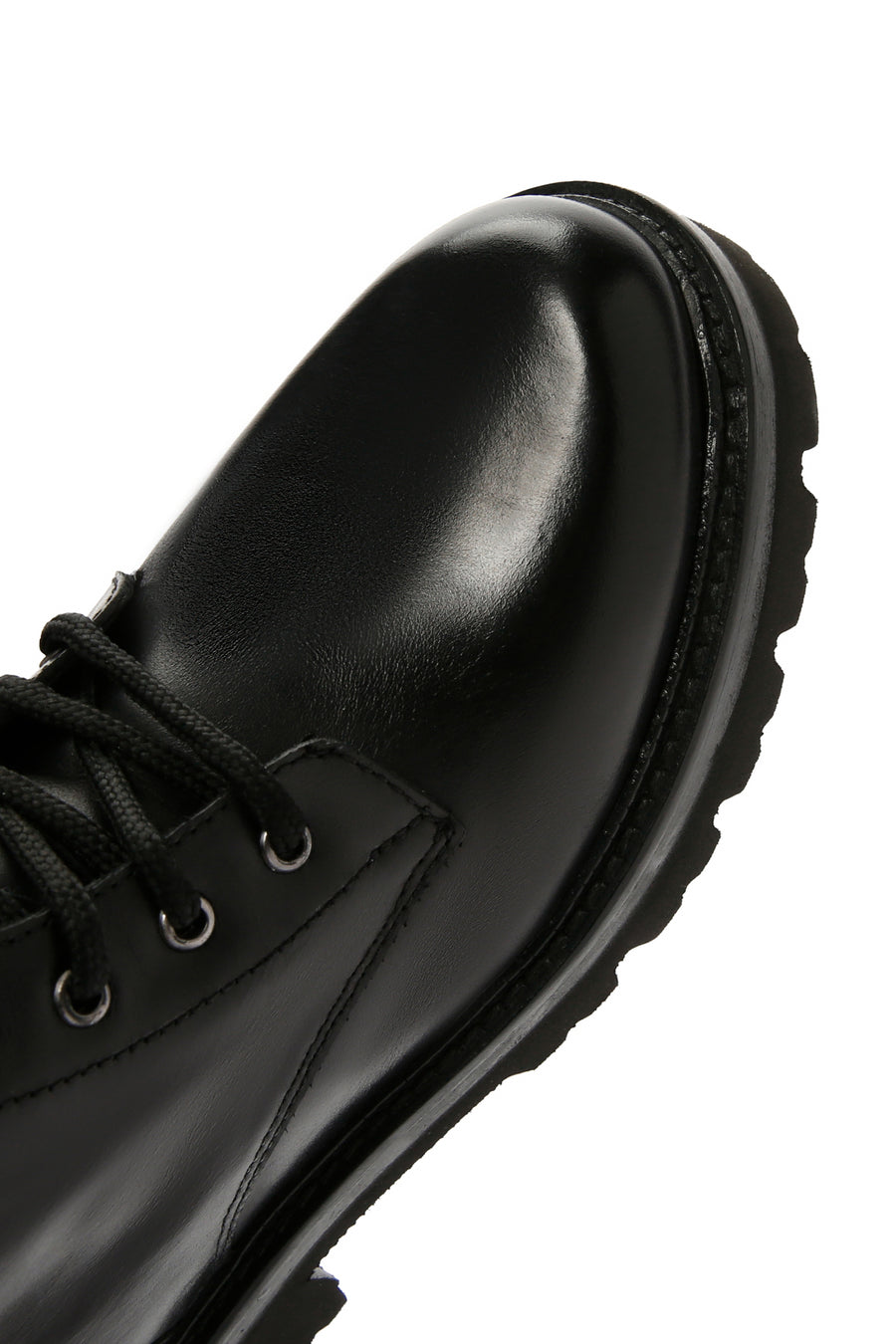 Women's Black Accessory Detailed Zippered Leather Boots