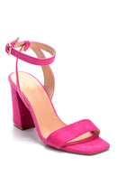 Women's Suede High Heel Sandals | Derimod