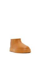 Women's Tan Fur-Lined Teddy Boots | Derimod