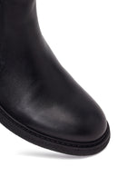 Male Black Leather Casual Chelsea Boots | Derimod