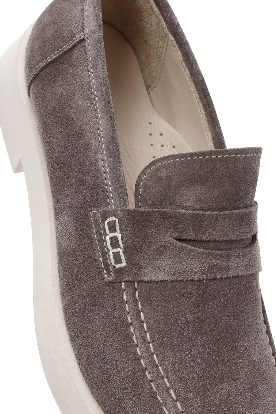 Women's Mink Suede Leather Masculine Loafer