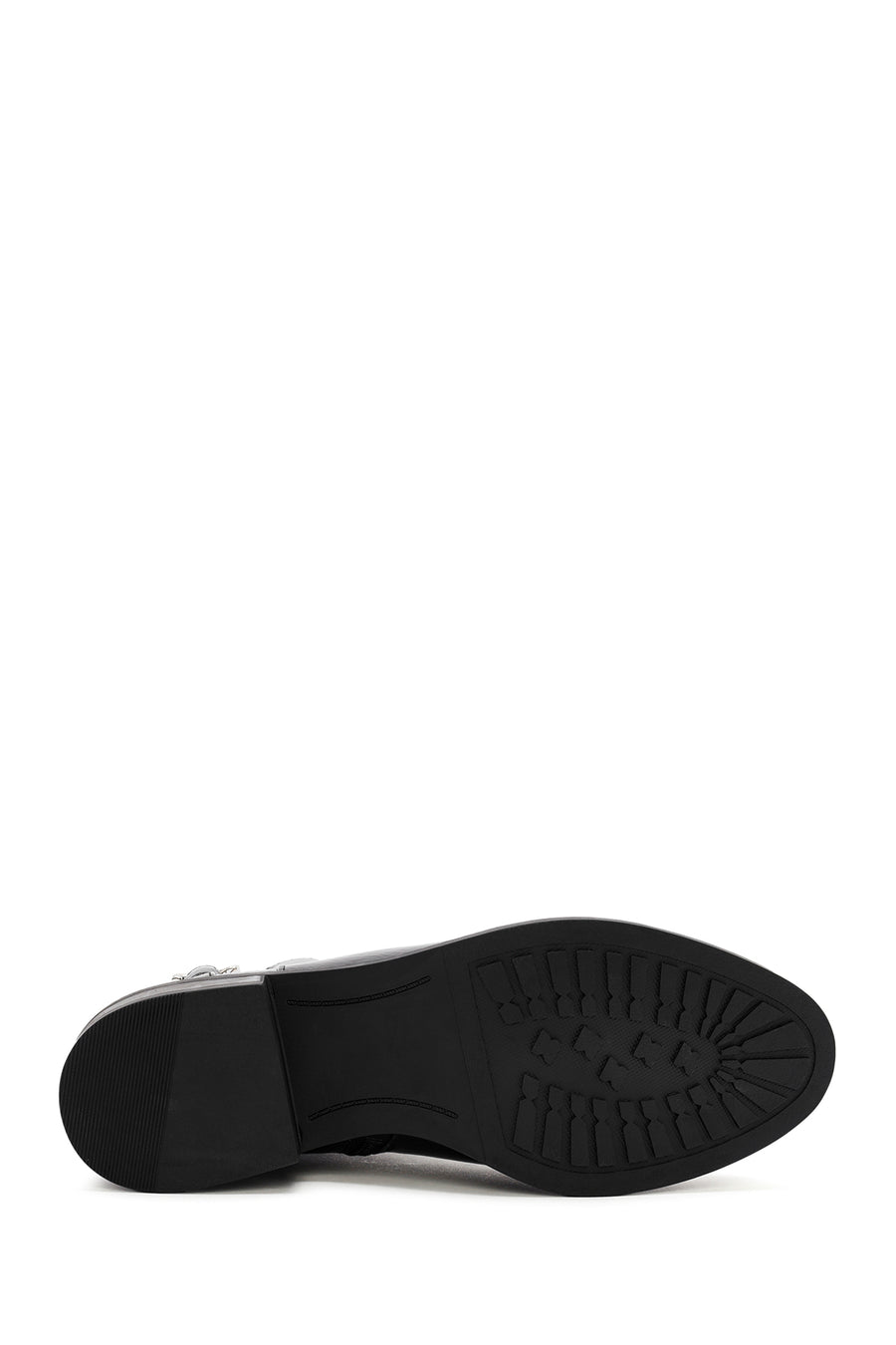 Woman Black Zippered Patent Leather Boots