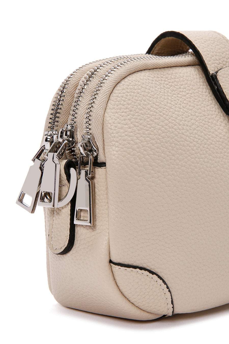 Women's Cream Long Strap Crossbody Bag