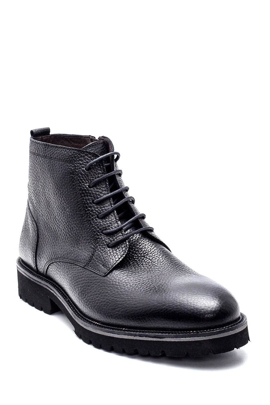 Men's Leather Zippered Boots