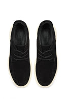 Men's Black Lace-Up Chunky Sole Nubuck Leather Casual Shoes | Derimod