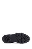 Men's Black Lace-Up Leather Zippered Casual Boots | Derimod