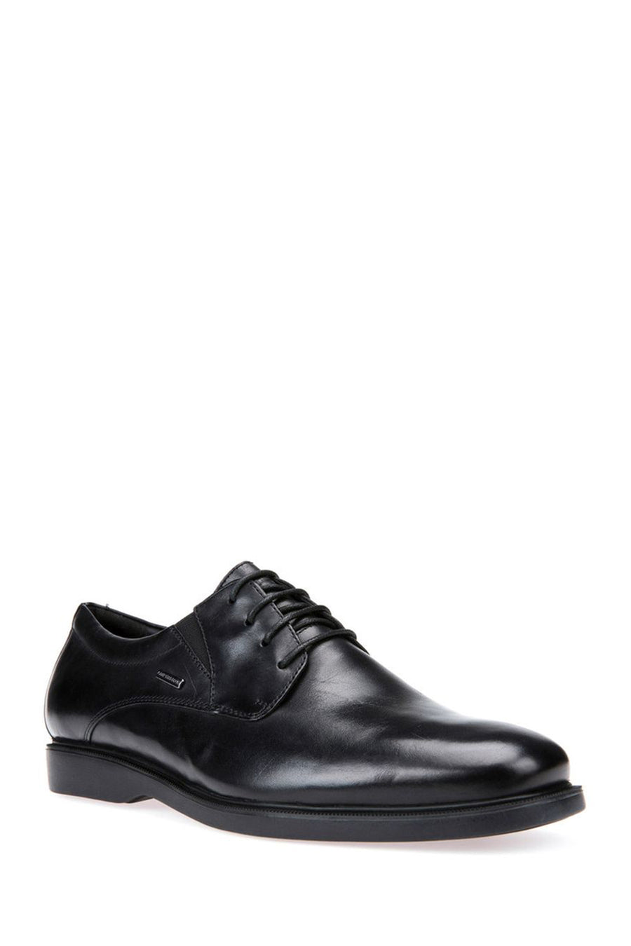 Geox Men's Black Brayden Laced Leather Masculine Classic Shoes