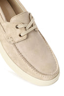 Men's Beige Lace-up Suede Leather Casual Shoes | Derimod