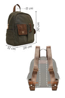 Woman Green Fabric Backpack | Derimod