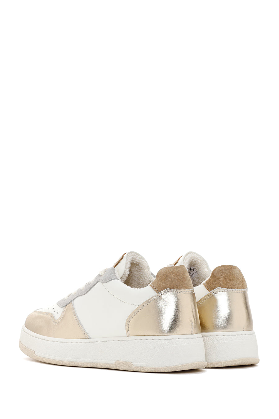 Women's Gold Leather Sneaker