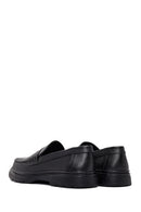 Men's Black Leather Loafer | Derimod