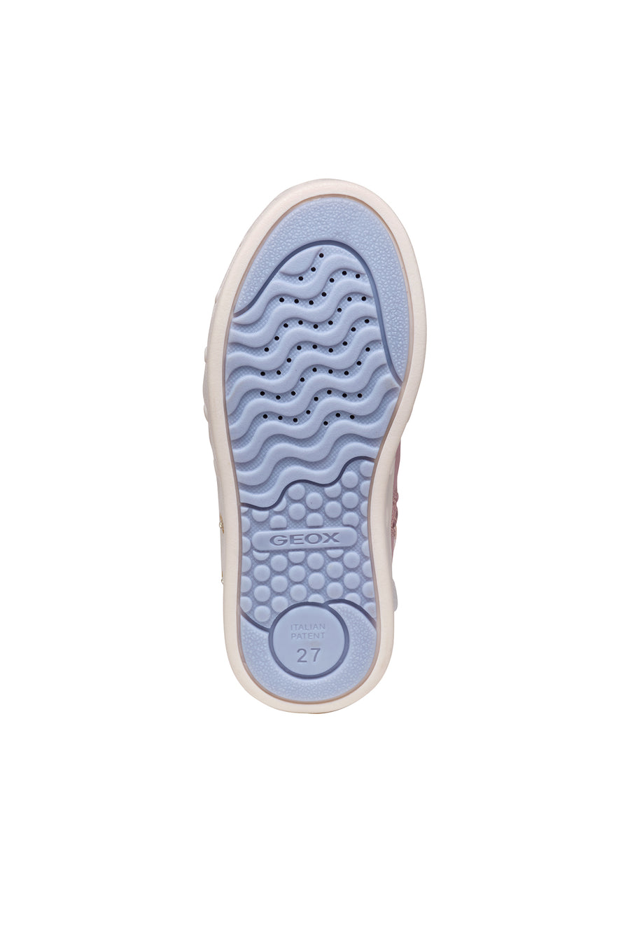 Geox Girl Pink Skylin Banded Patterned Ankle Sneaker