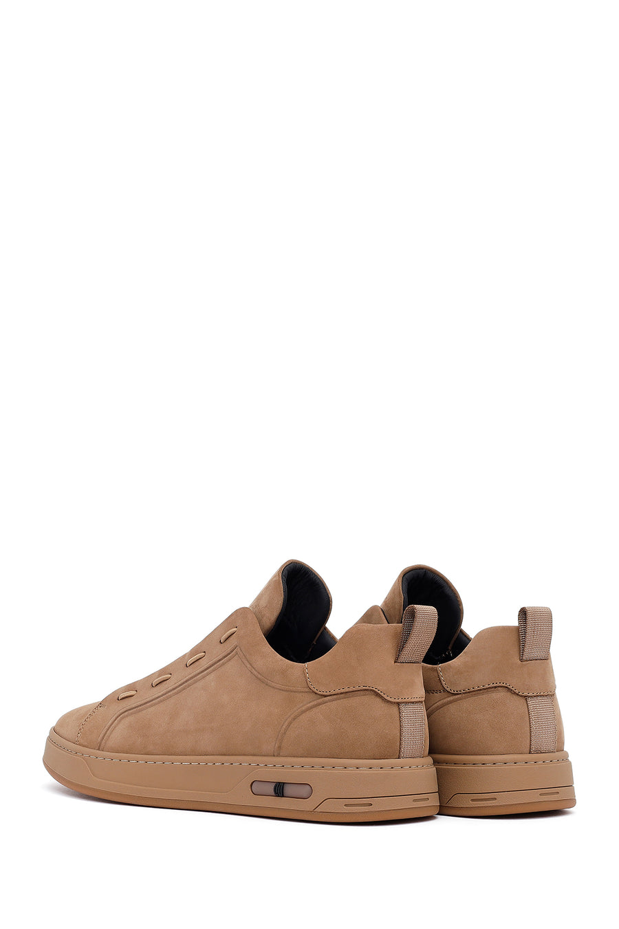 Male Mink Lace-Up Nubuck Leather Sneaker