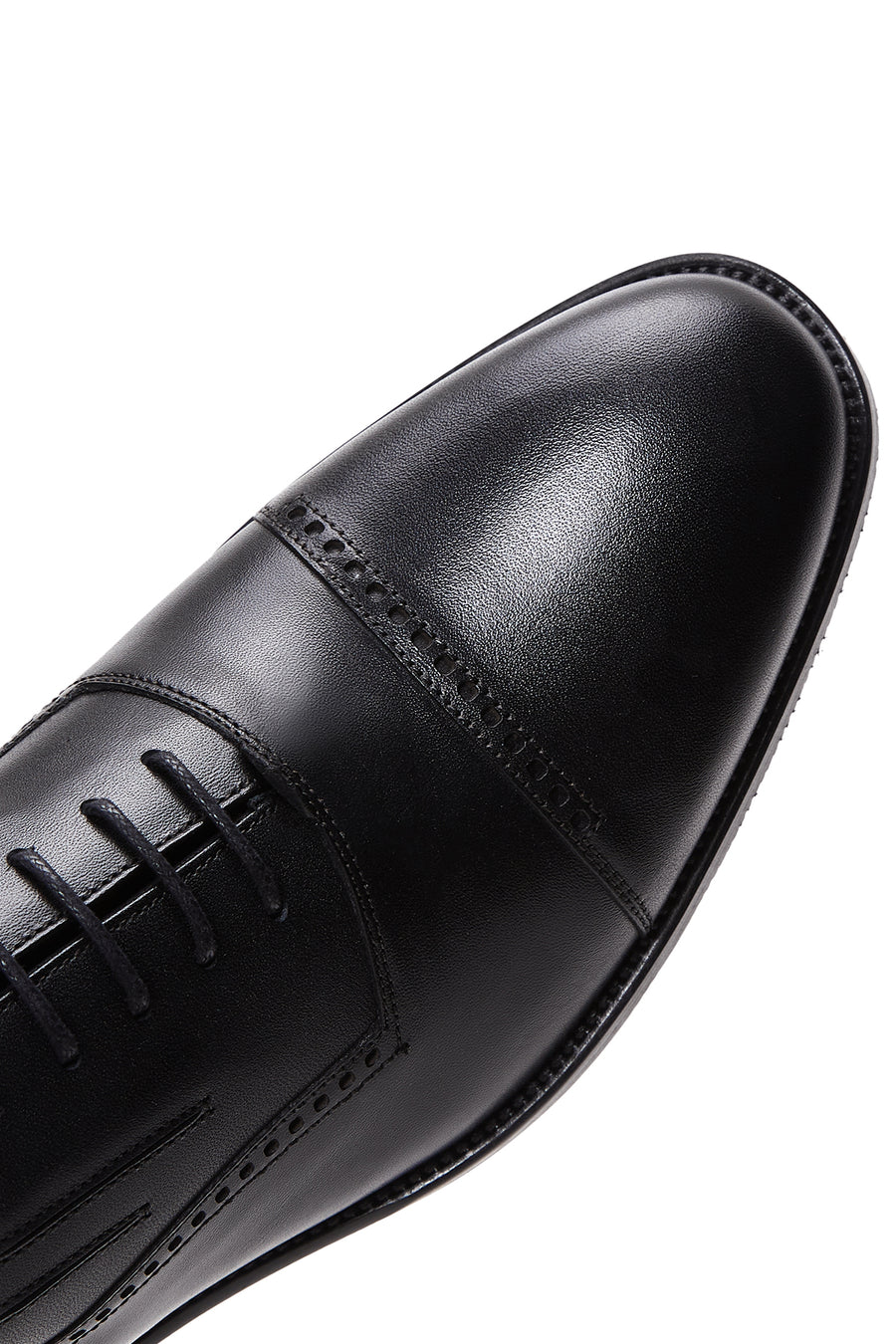 Men's Black Leather Oxford Classic Shoes