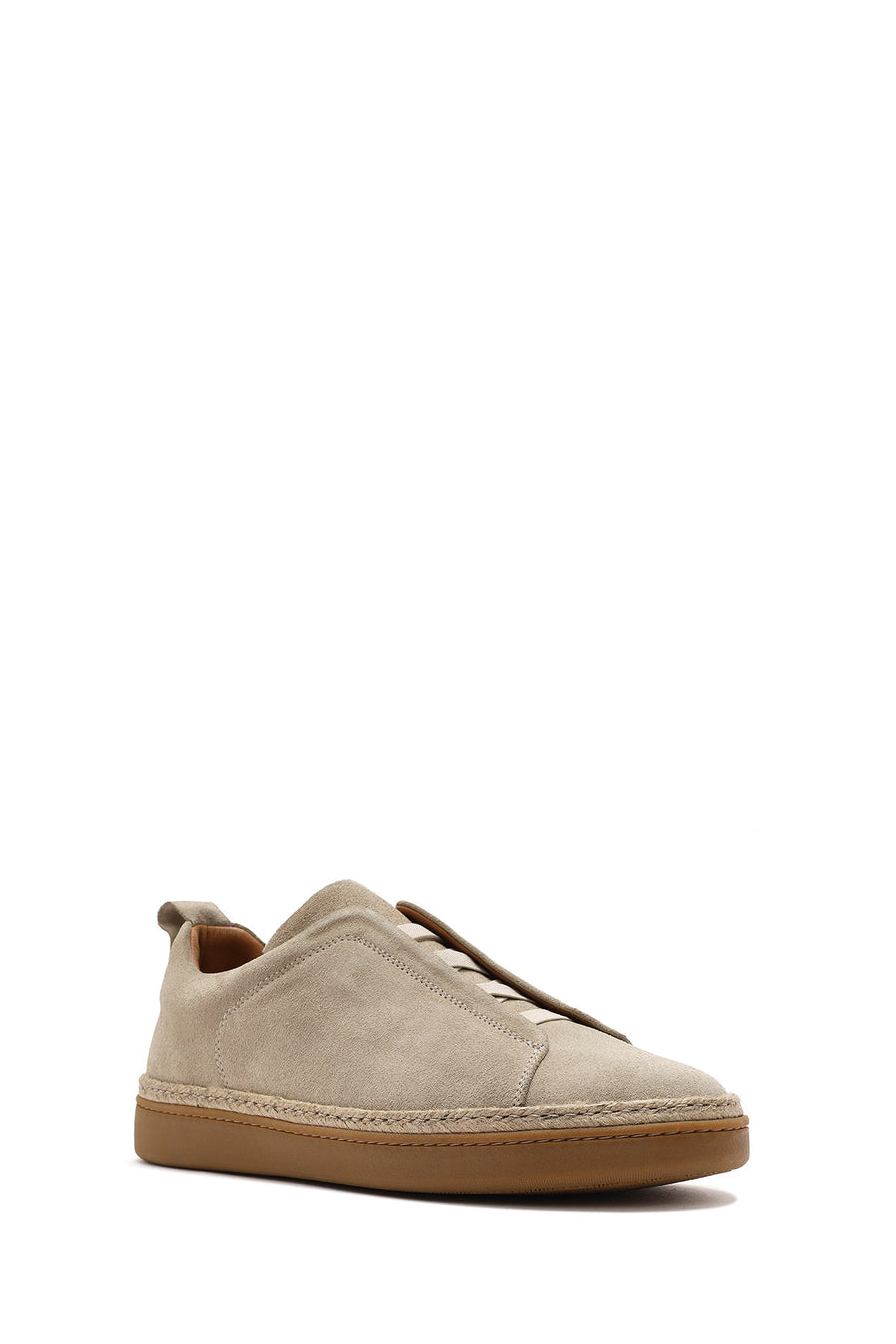 Erkek Bej Süet Deri Sneaker