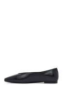 Woman Black Leather Babet | Derimod