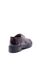 Women's Lace-Up Classic Patent Leather Shoes | Derimod