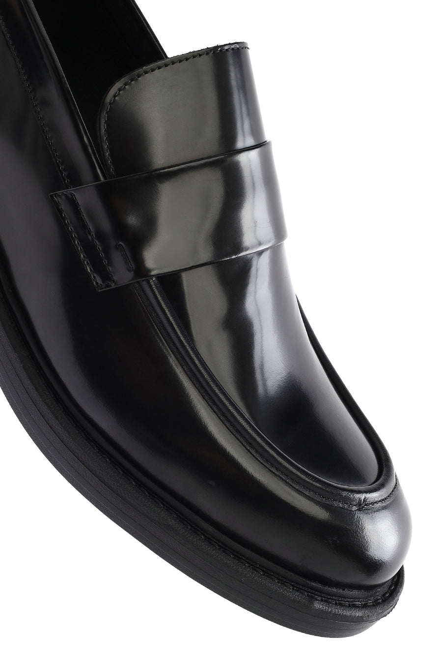 Men's Black Leather Casual Loafer