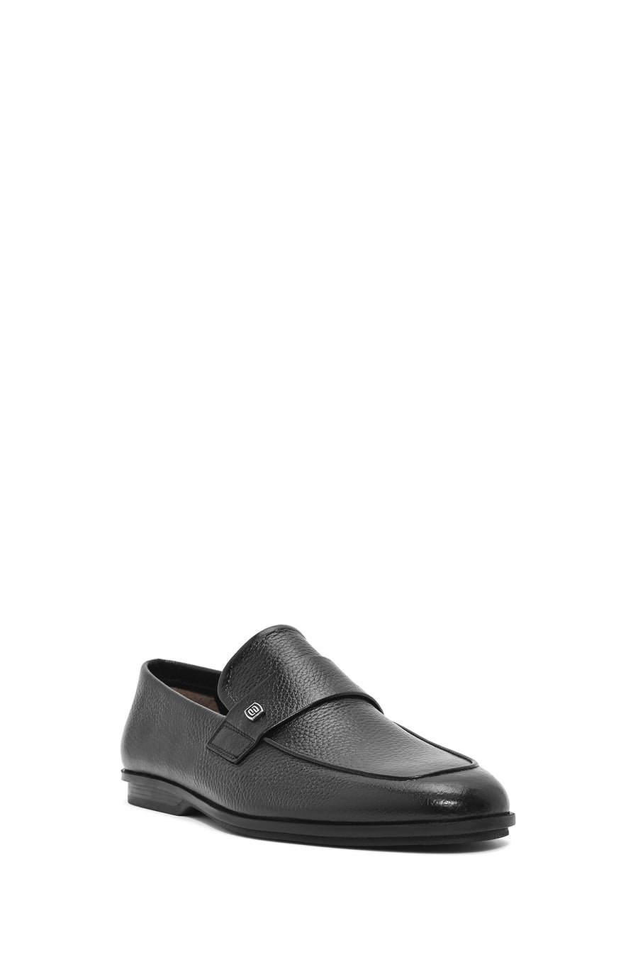 Men's Black Leather Casual Loafer