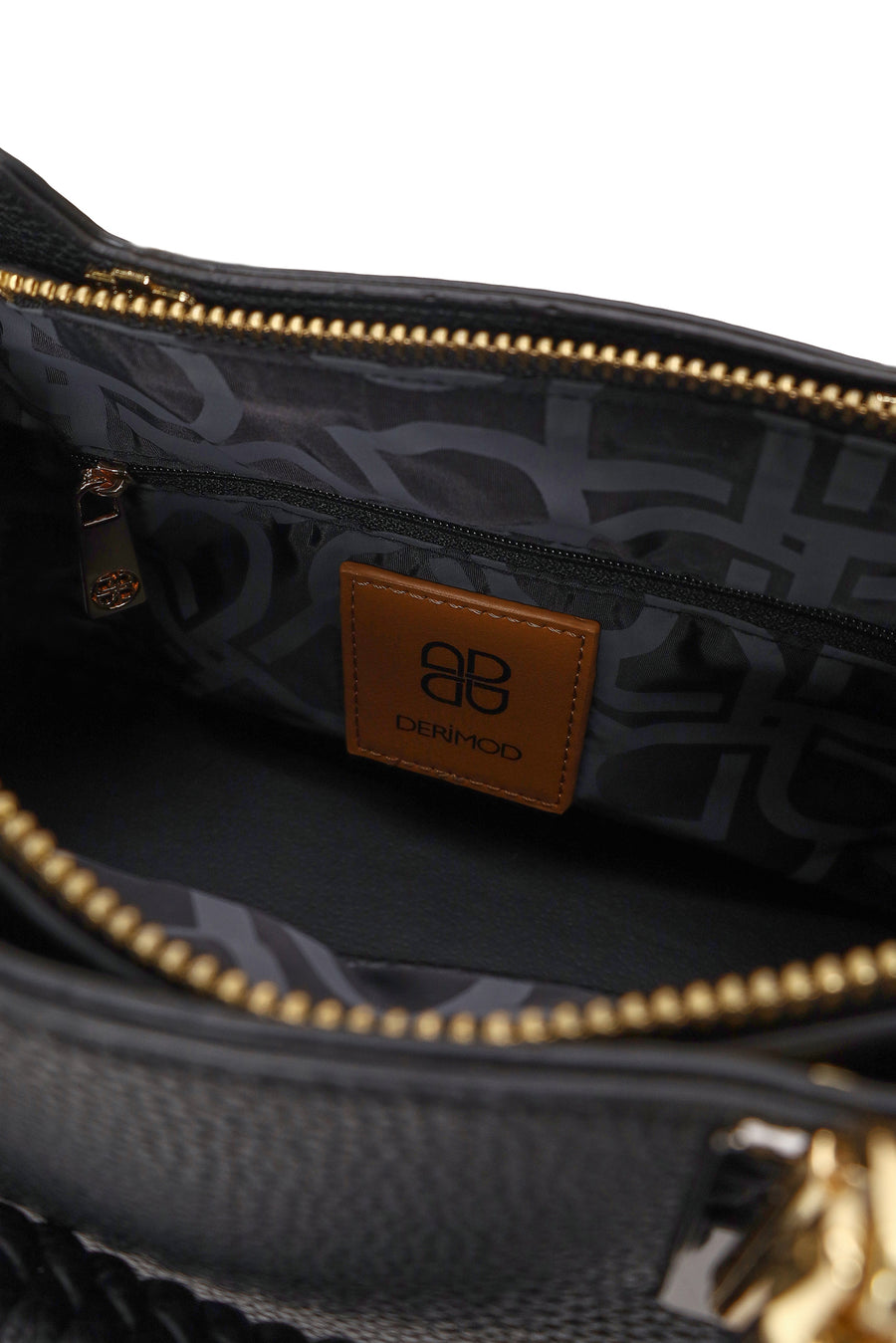 Woman Black Long-Strap Shoulder Bag