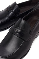 Derimod Black Male Black Leather Classic Loafer | Derimod