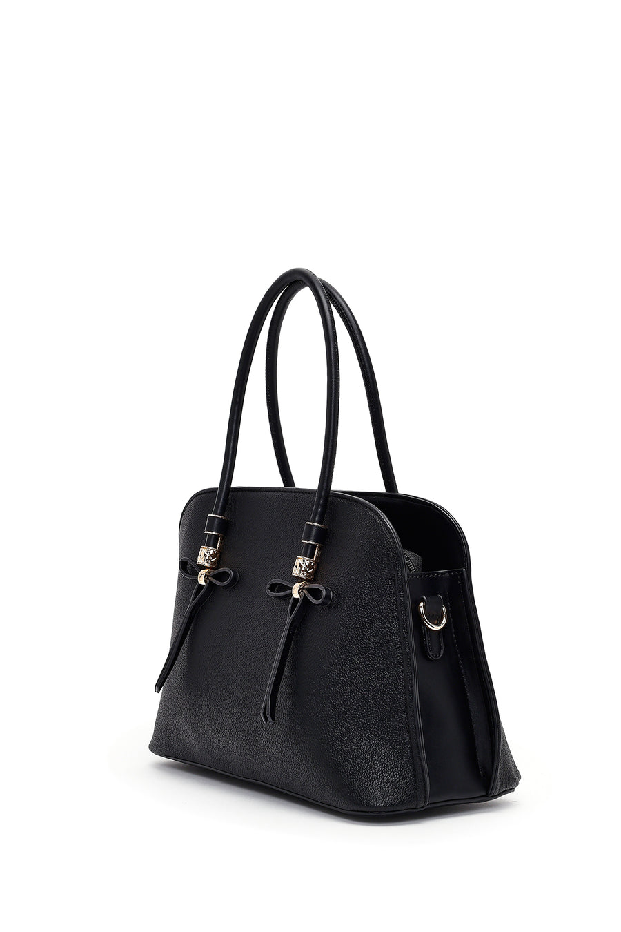 Women's Black Long Strap Classic Handbag