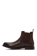Men's Brown Leather Chelsea Boot | Derimod