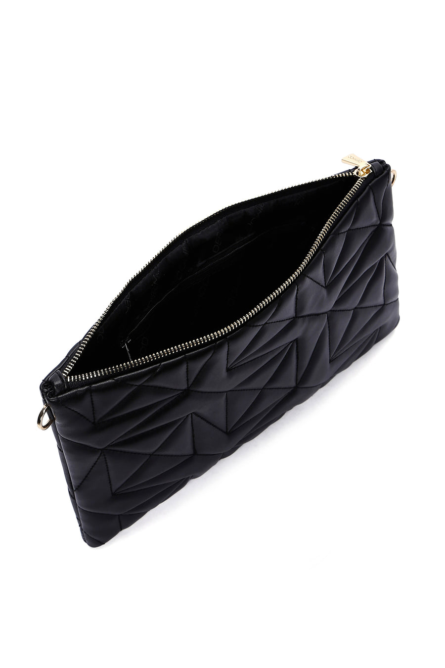 Women's Black Quilted Portfolio Bag