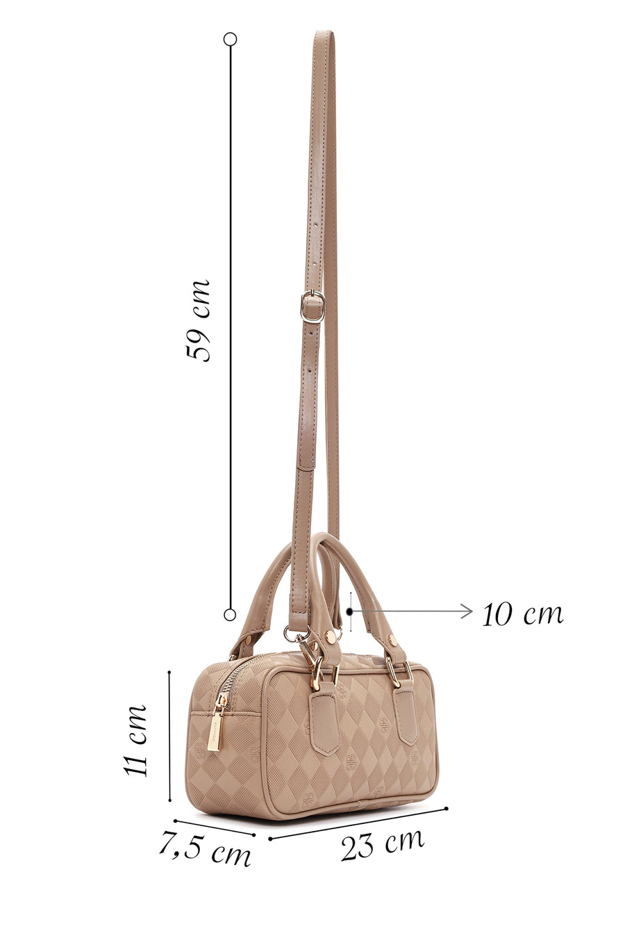 Women's Brown Long Strap Crossbody Bag