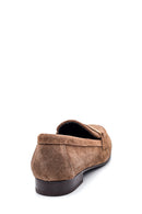 Women's Leather Buckle Suede Loafer | Derimod