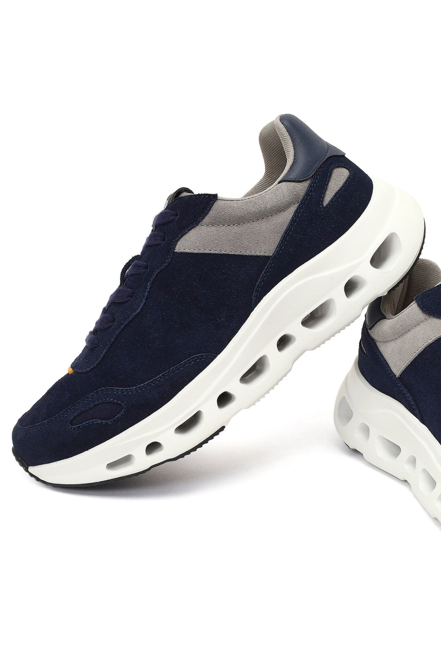 Derimod Studio Men's Navy Blue Lace-Up Thick-Soled Sneaker