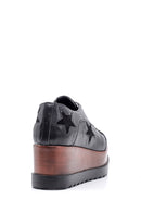 Women's Star Patterned Wedge Heeled Shoes | Derimod