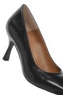 Women's Black Thin Heel Patent Leather Stiletto | Derimod