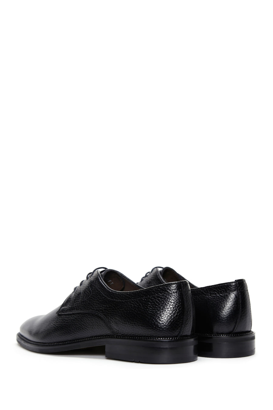 Men's Black Laced Leather Classic Shoes