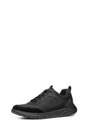Geox Men Black Nebula Lace-Up Fabric Sneaker | Derimod