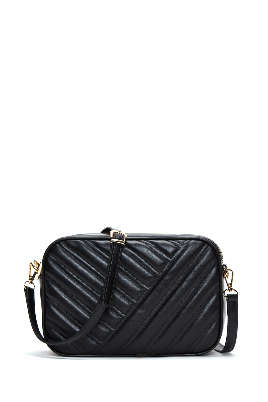 Women's Black Quilted Crossbody Bag 22WBD2012KP | Derimod