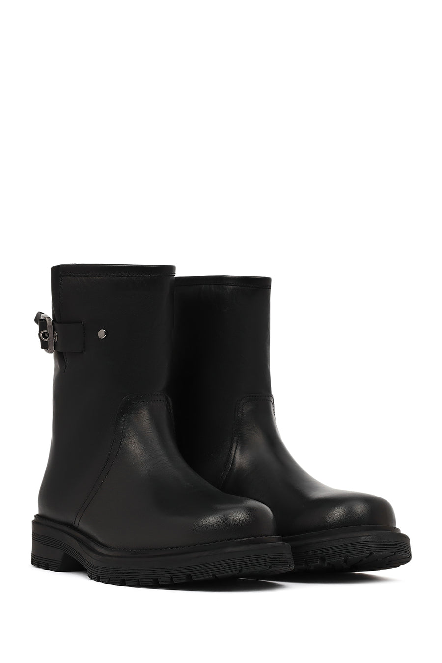 Women's Black Leather Boots