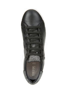 Geox Women's Black Jaysen Lace-Up Leather Sneaker | Derimod