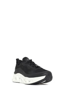 Derimod Zero Male Black Thick-Soled Fabric Sneaker | Derimod