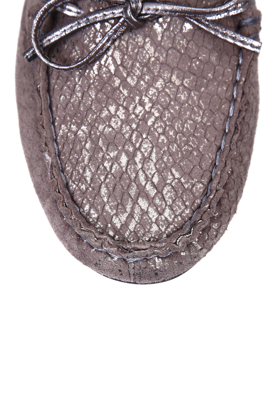 Gray Women's Leather Loafer