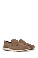 Erkek Vizon Süet Deri Casual Loafer | Derimod