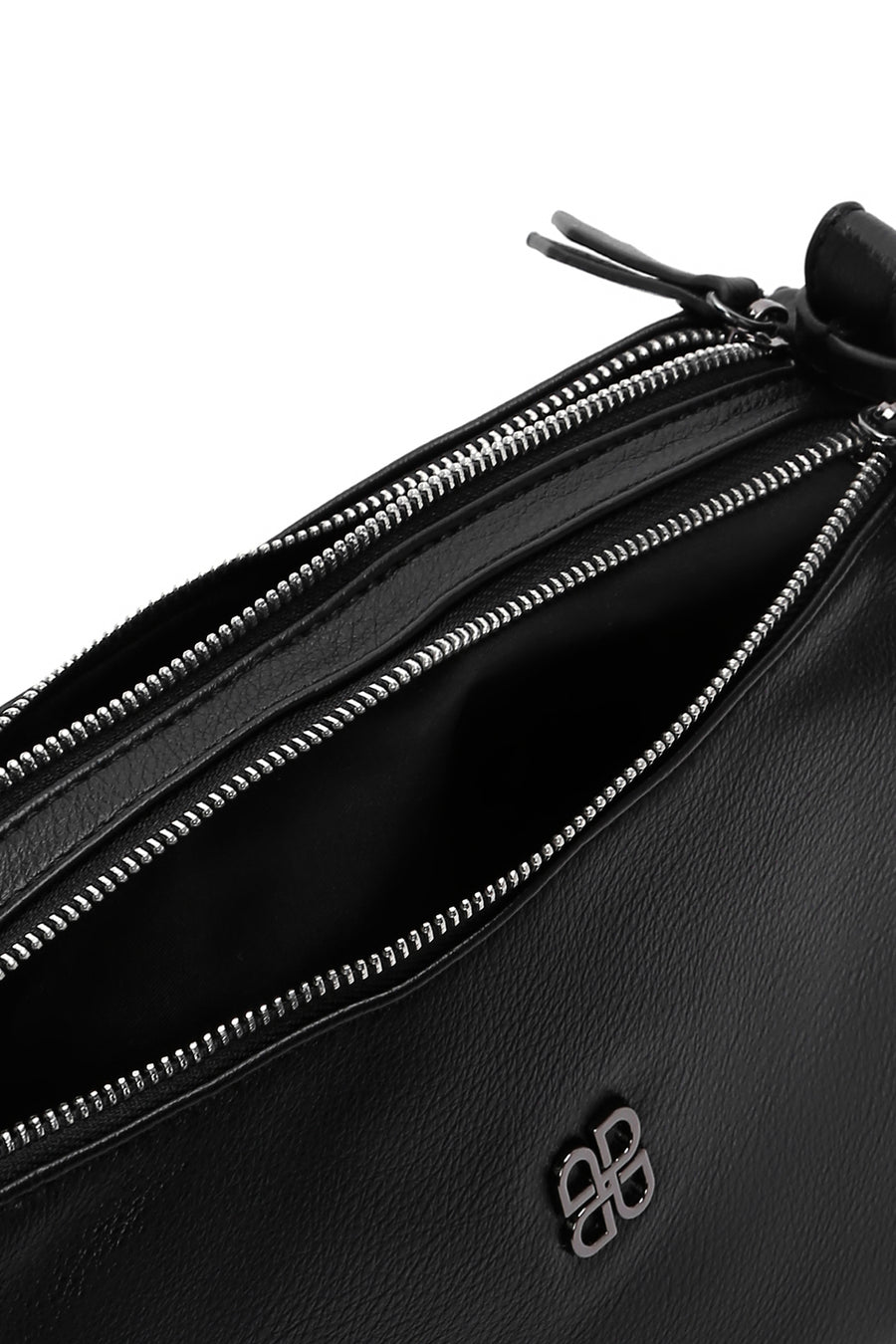 Woman Black Long-Strap Casual Shoulder Bag