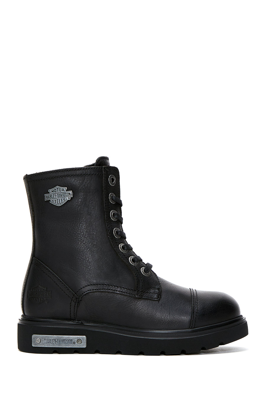 Harley Davidson Women's Black Tums Boot Leather Boots 025Z100630 | Derimod