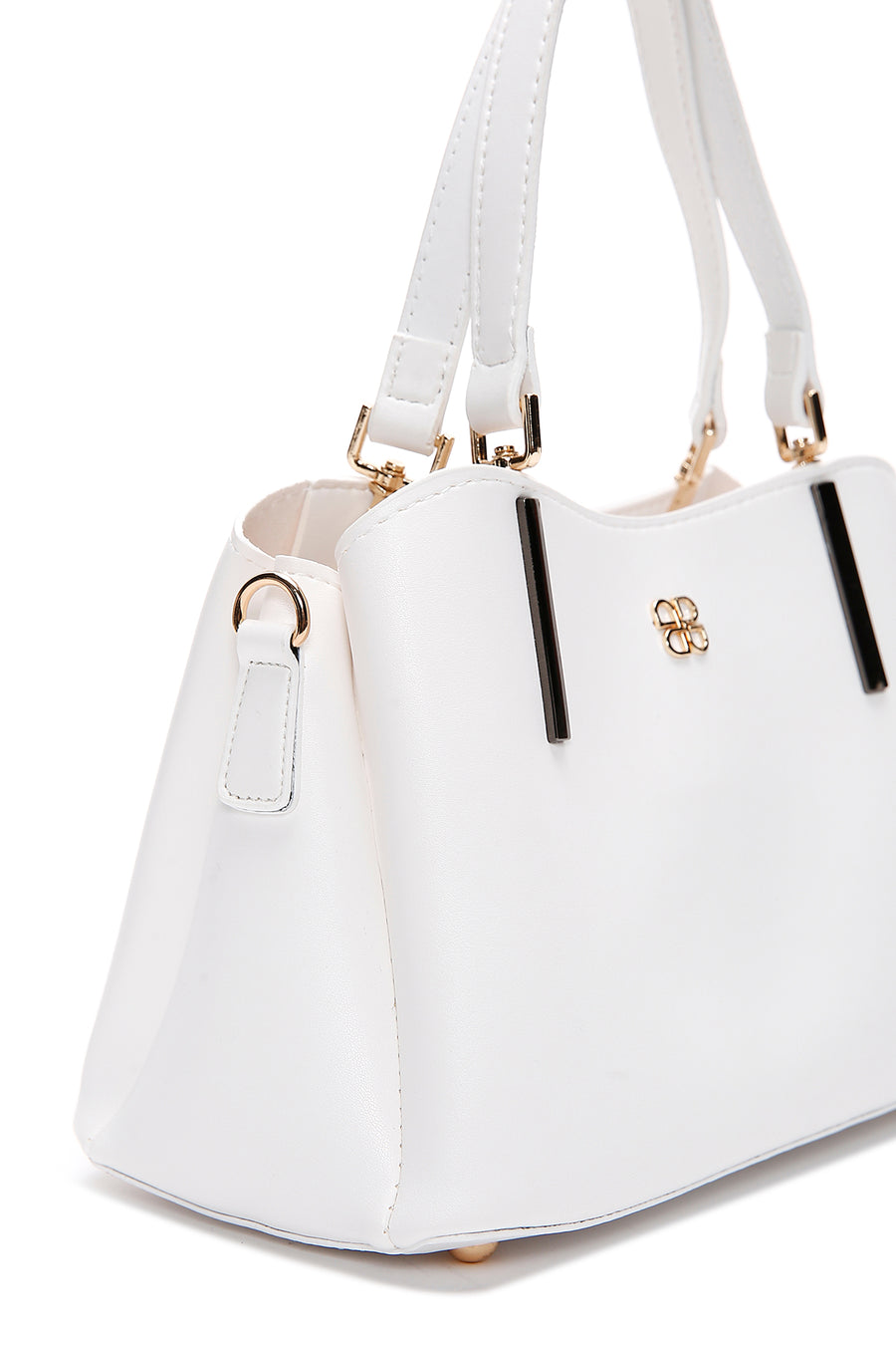 Women's White Long Strap Shoulder Bag